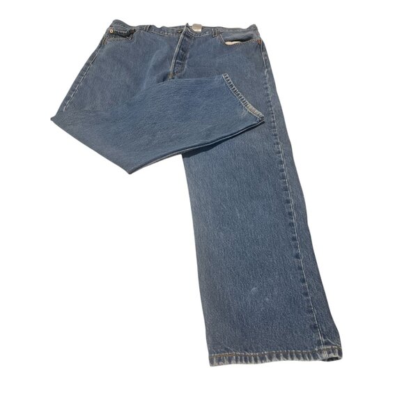 Levi 501 XX Men's 42x32 2006 Blue Denim Button Fly Jeans - Picture 12 of 14